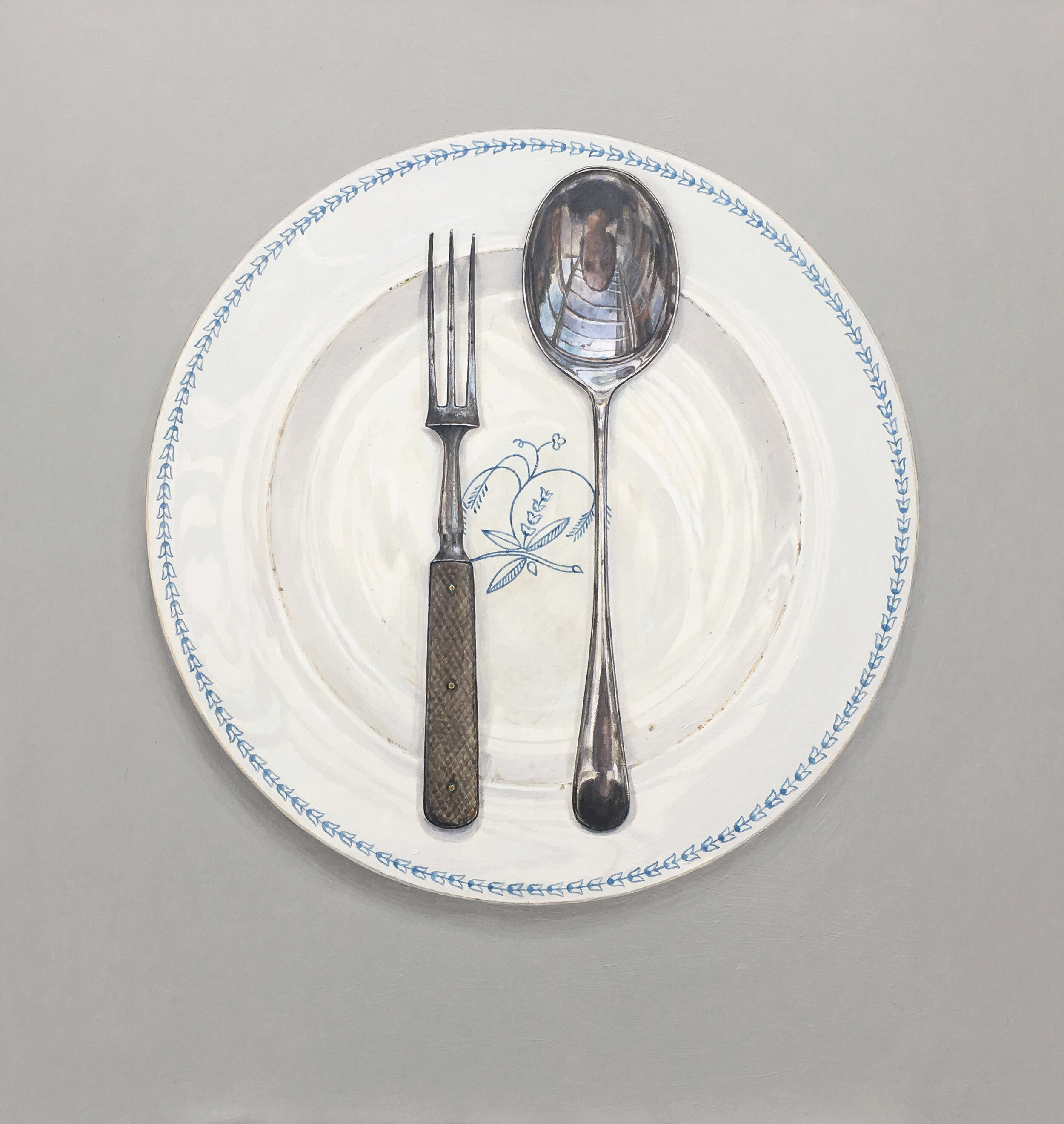 swedish plate with fork and spoon