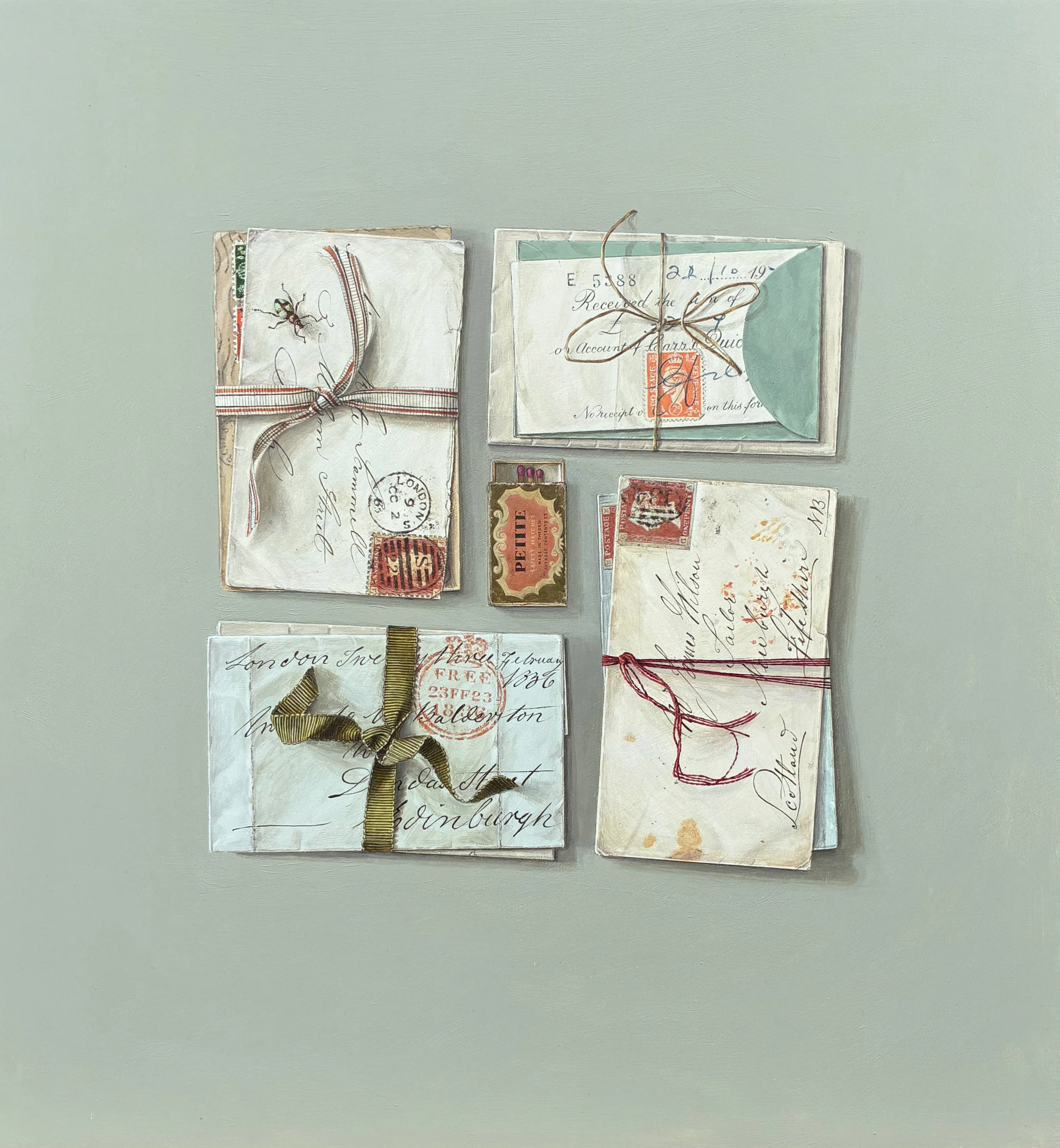 Letter with Matchbox and Beetle