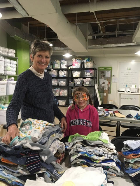 Sorting Clothing at Share Our Spare (Copy)