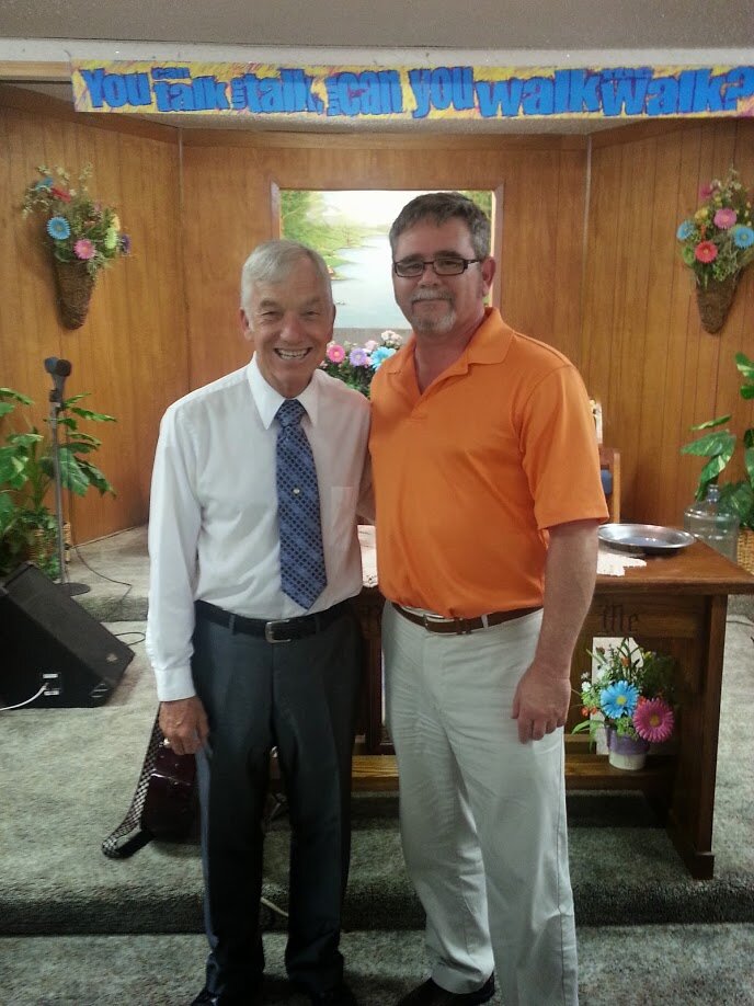 Pastor Mike Orsini and me, 2013