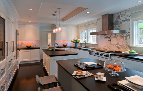 Dual Kitchen Islands