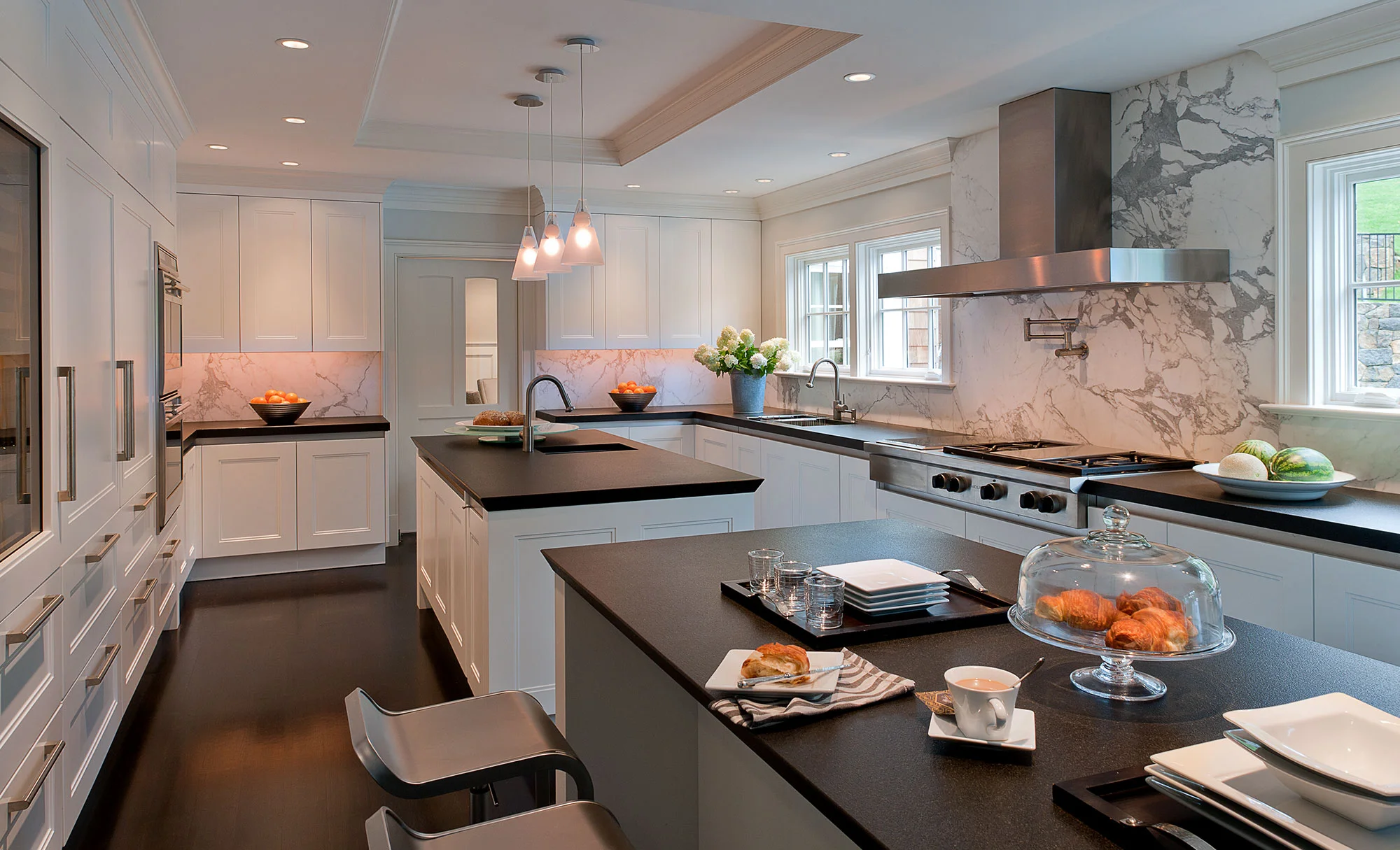 Dual Kitchen Islands