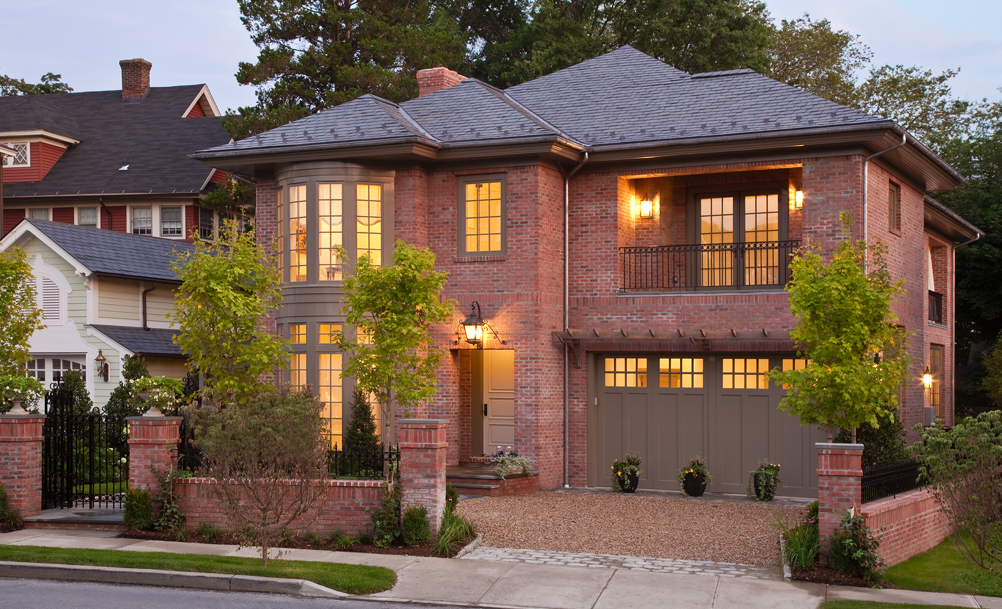 Brick One Car Garage Home