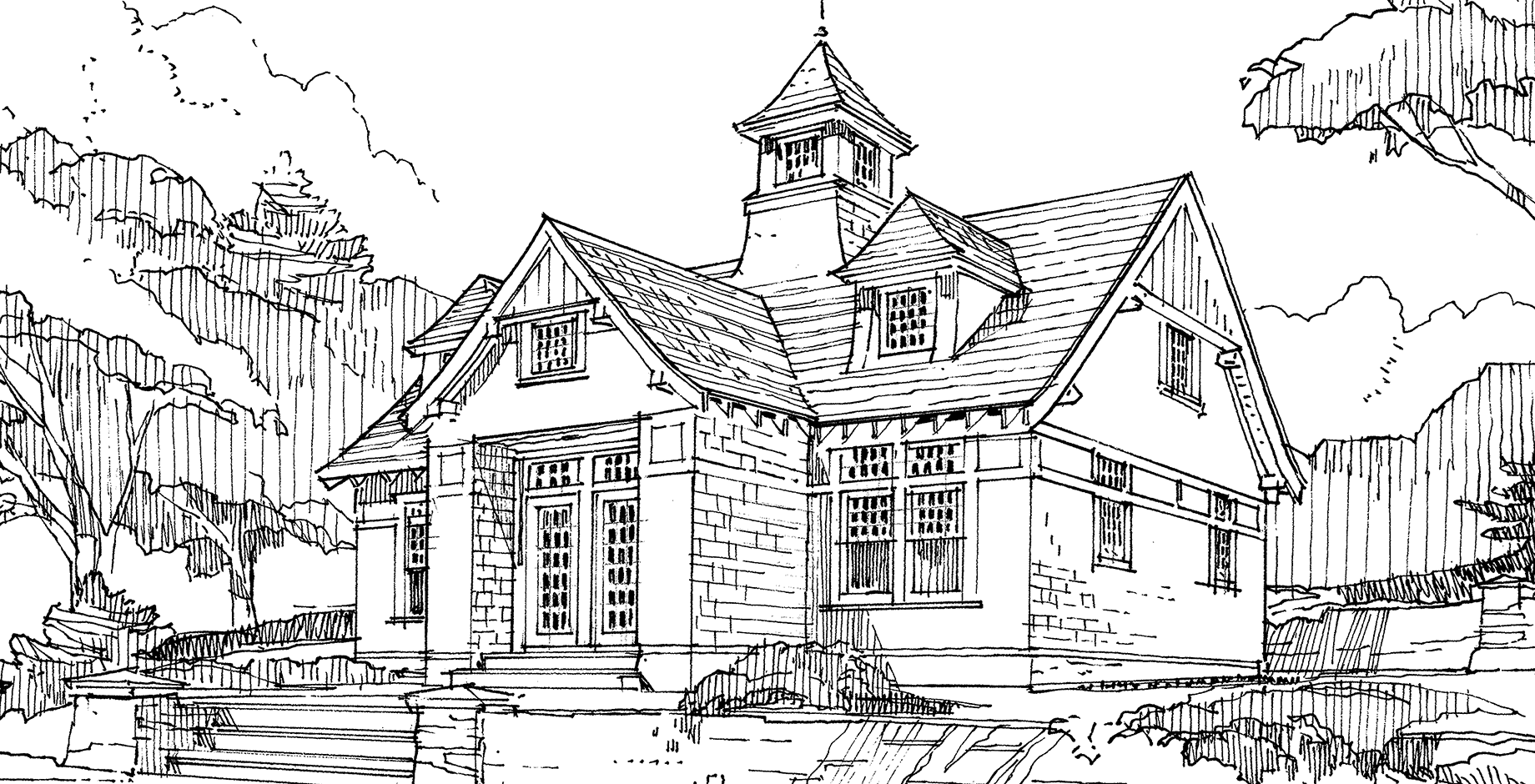 Small Home Architectural Sketch