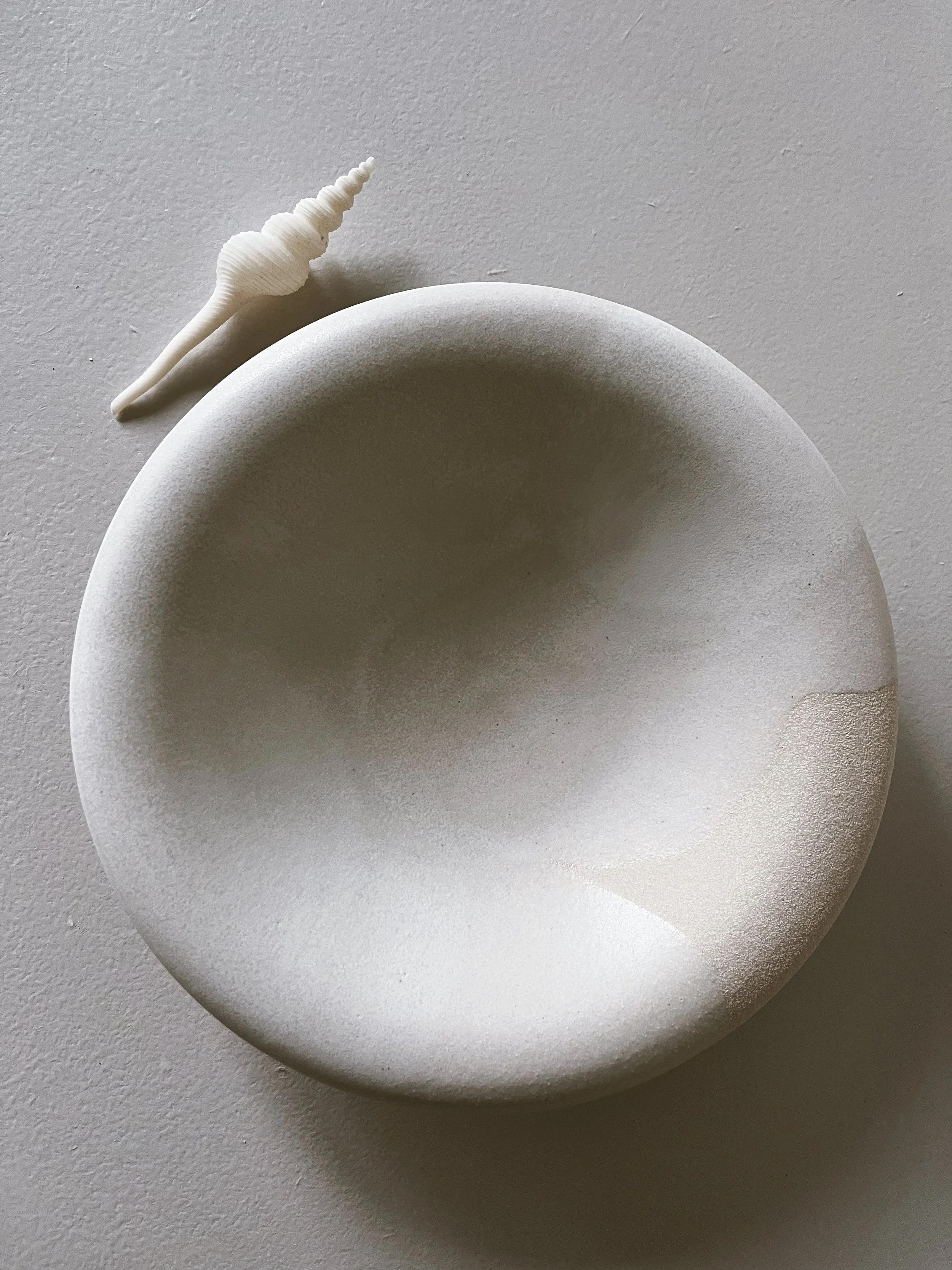 Organic Serving Bowl - Mat White 7