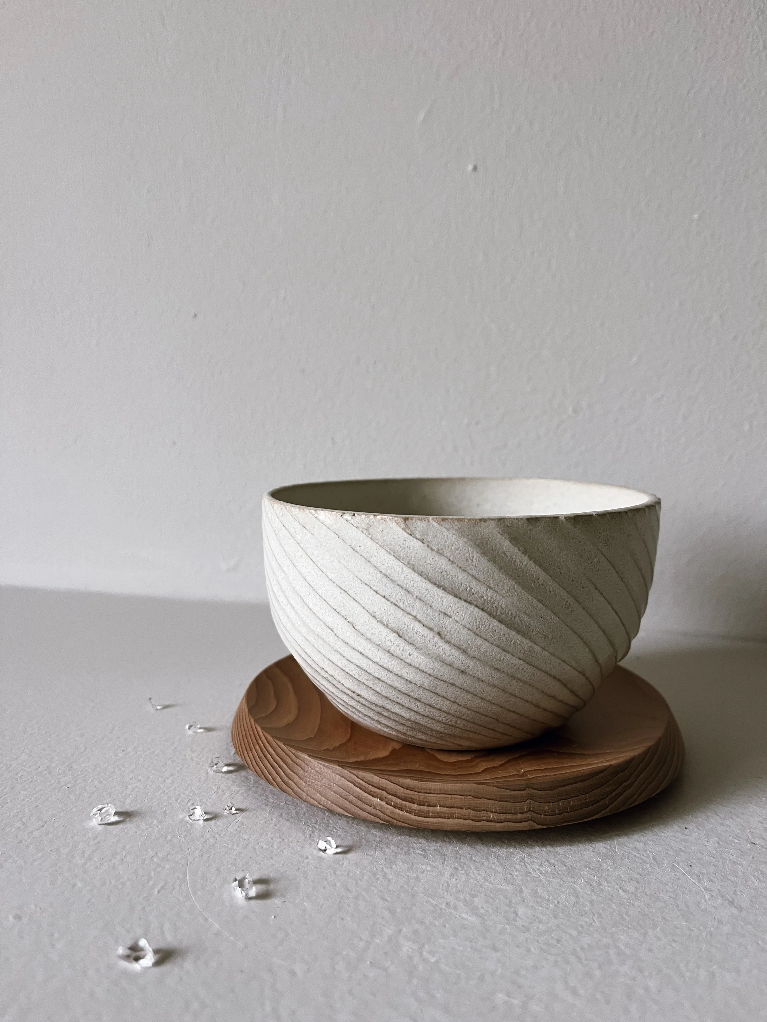 Carved Bowl - oyster 26