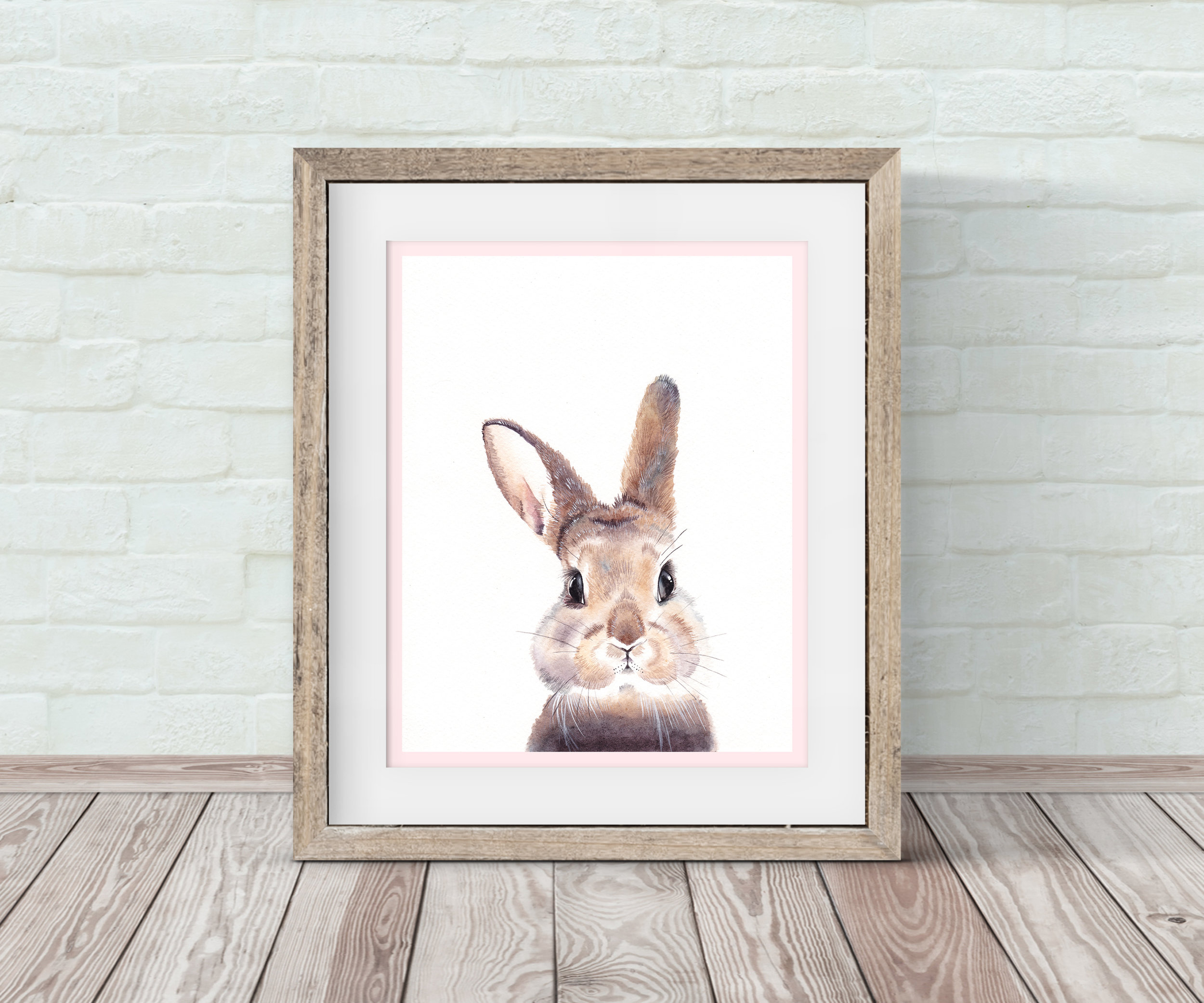 Baby Bunny Nursery Wall Art By Emily Lemoine Baby Bunny Nursery Wall Art By Emily Lemoine