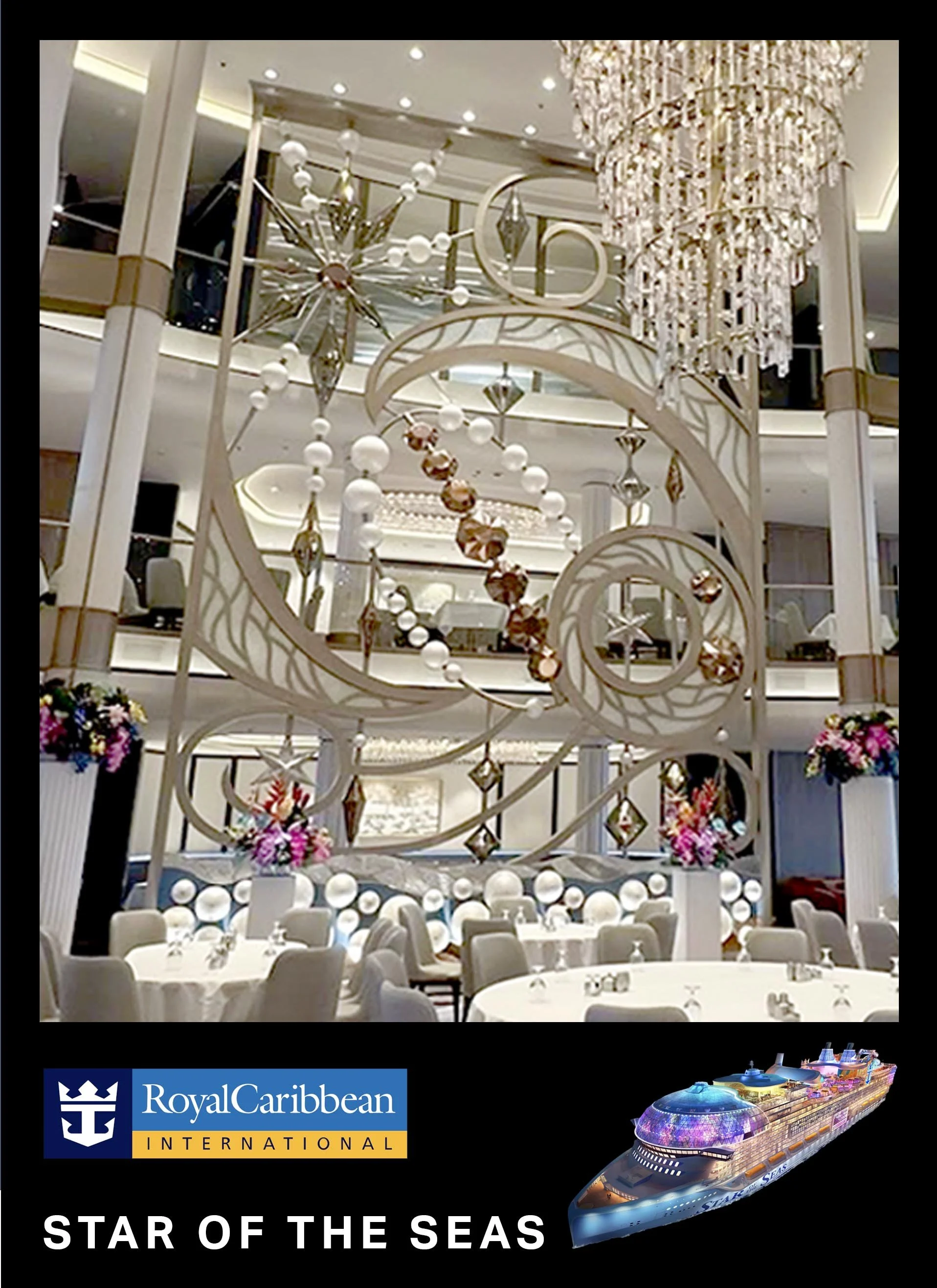 Star Of The Seas: Cosmic Pearl commissioned glass and metal wall installation