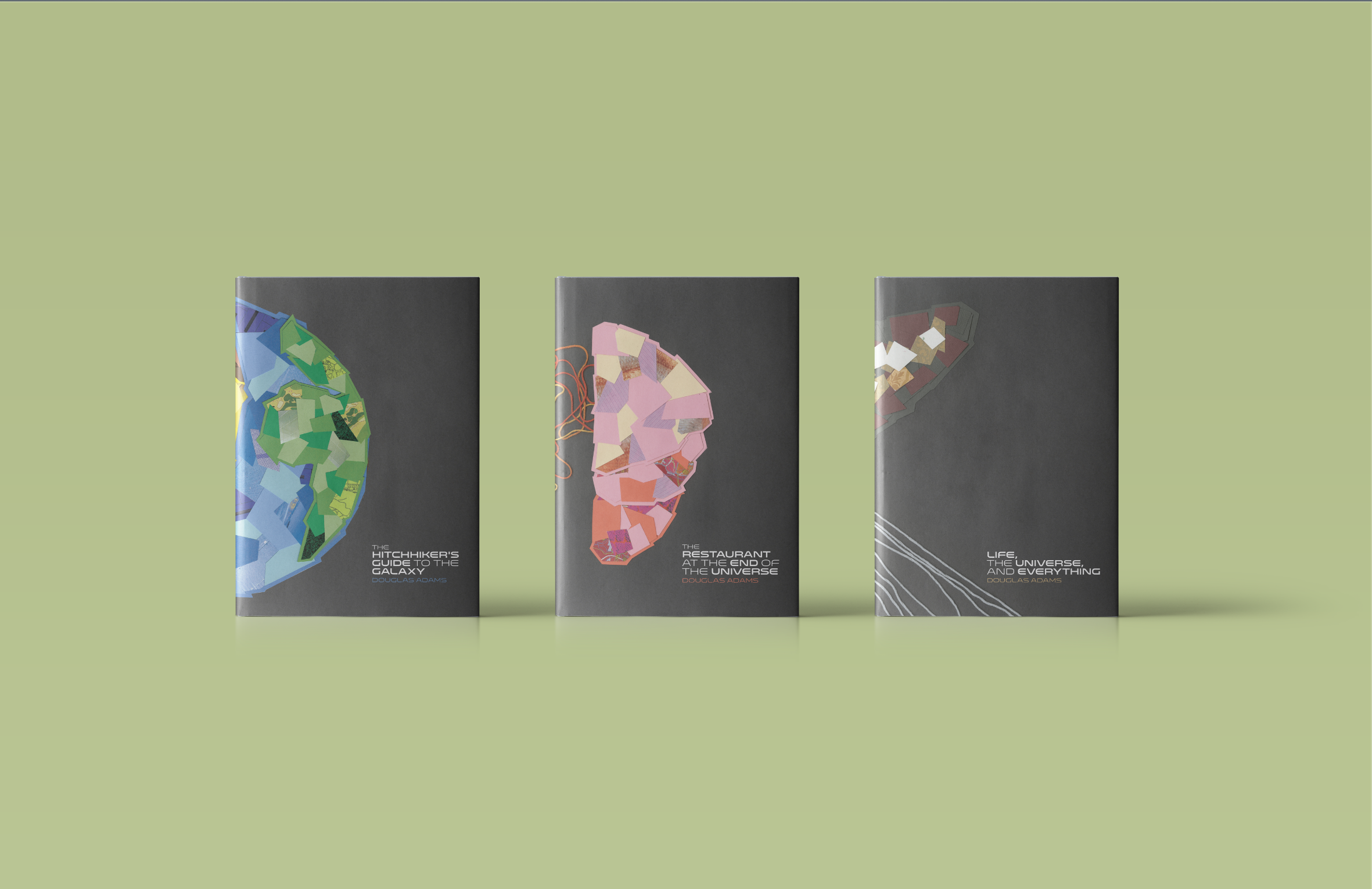 The Hitchhiker's Trilogy Book Jacket Series