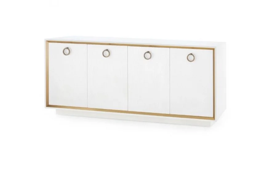 Chic dining room sideboard with gold detailing from Bungalow 5
