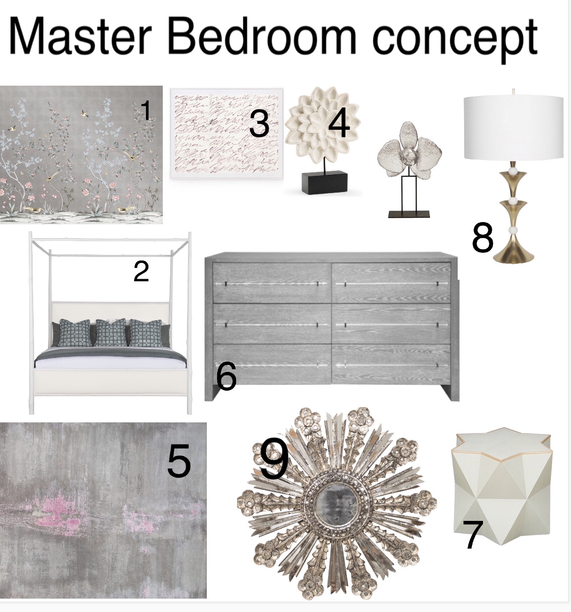 Modern concept for Master bedroom design, with some eclectic decor