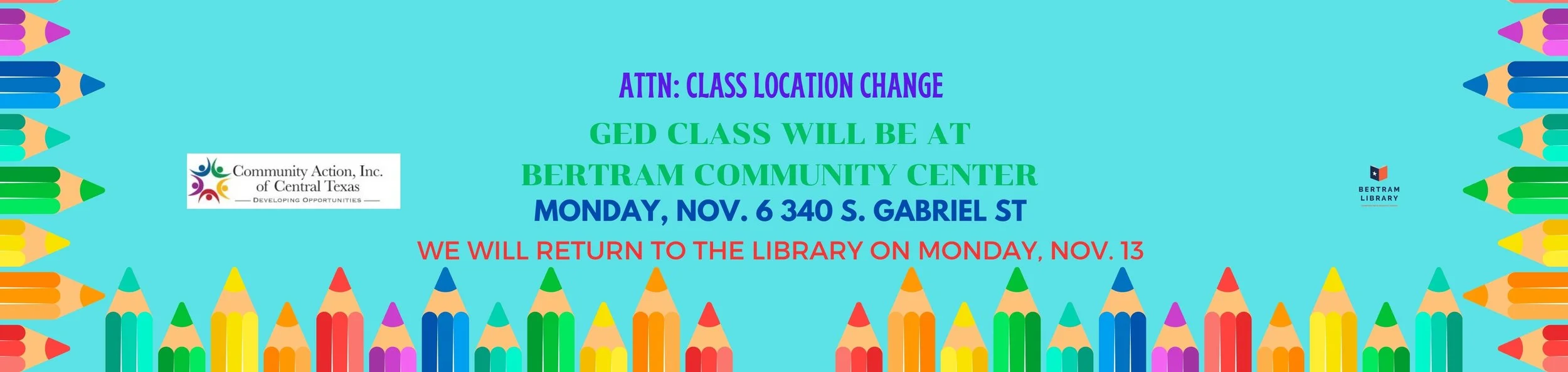 GED Class — Bertram Library