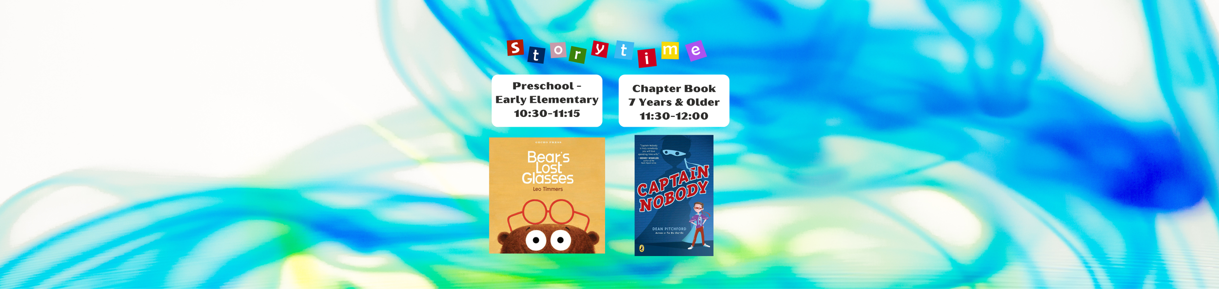 Story Time 10:30 AM &amp; Chapter Book Story Time 11:30 AM   