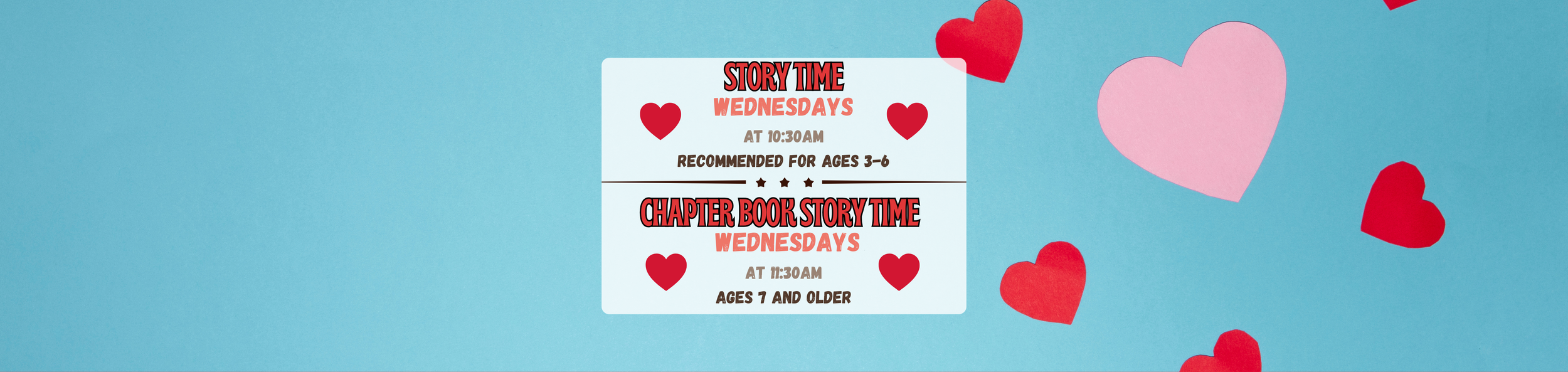 Story Time 10:30 AM &amp; Chapter Book Story Time 11:30 AM 