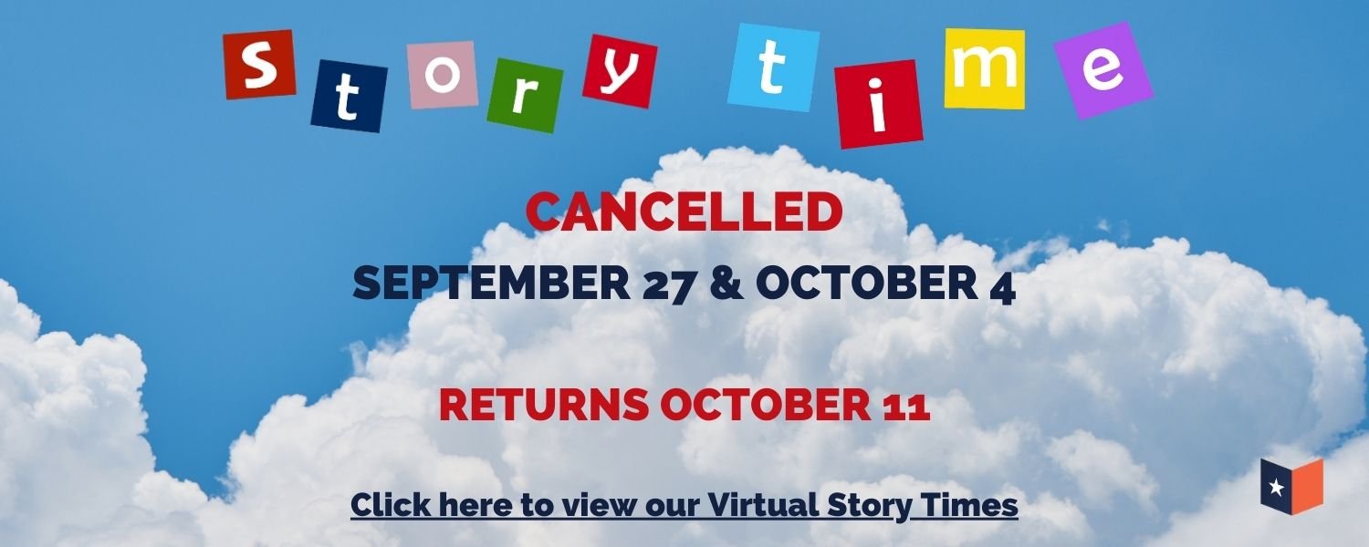 Story Time Cancelled