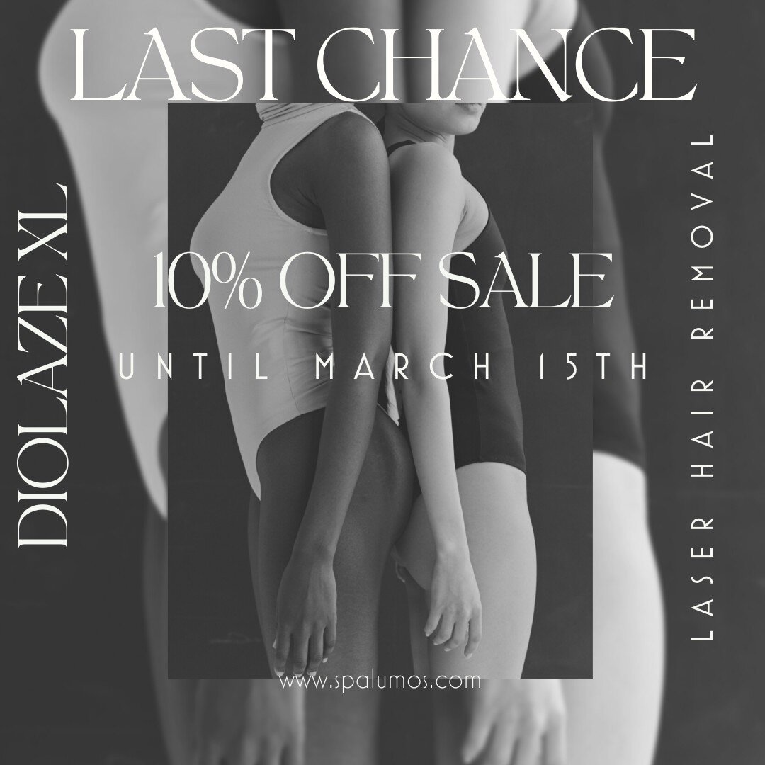 Mark your calendars! The approaching Friday marks the final opportunity to seize this exceptional deal on our Diolaze XL laser hair removal treatment. Wave goodbye to unwanted hair this summer and say farewell to traditional razors. As an added bonus