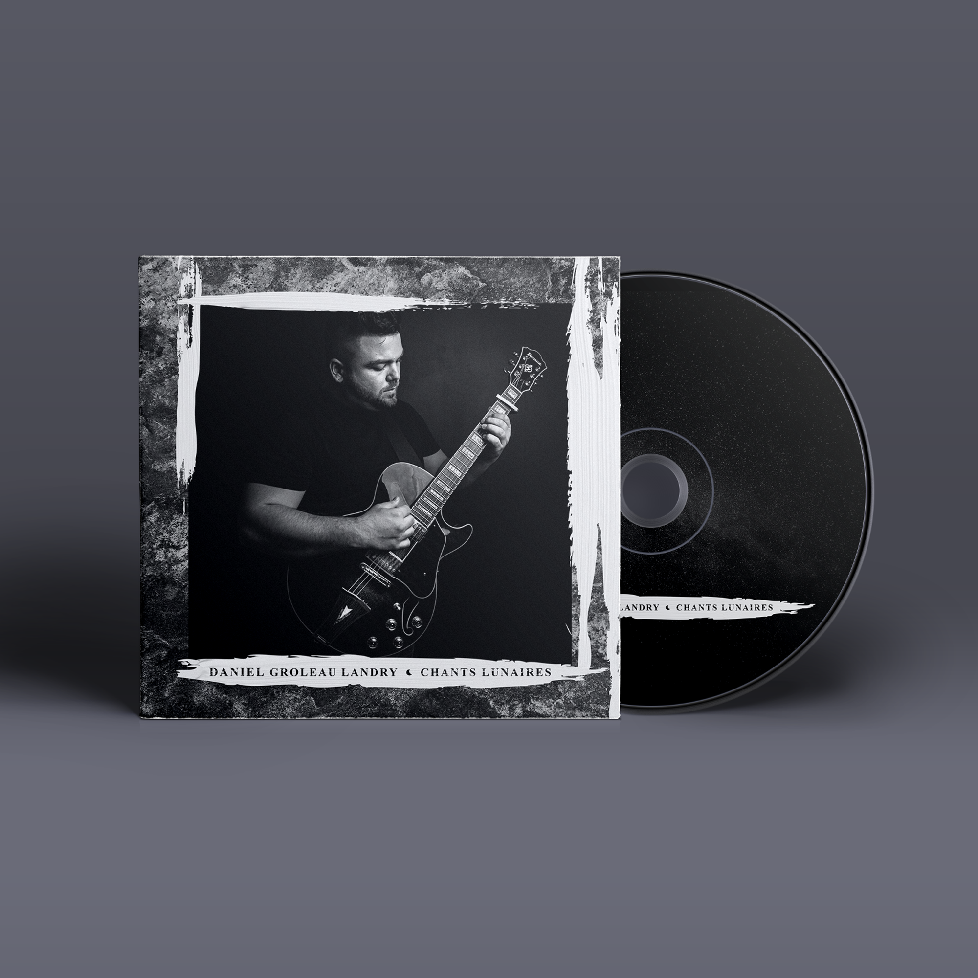 Design de pochette du EP « Chants Lunaires » pour Daniel Groleau Landry – Graphisme