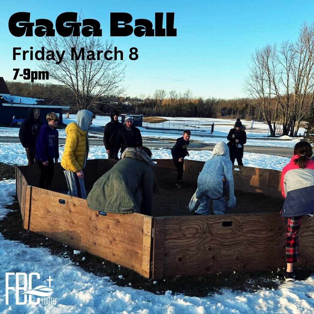 This week we are playing a WOL retreat favourite, GaGa ball. You don&rsquo;t want to miss this!!! 
7-9pm at the church. 
A big thanks to Caleb for creating our GaGa ball pit!