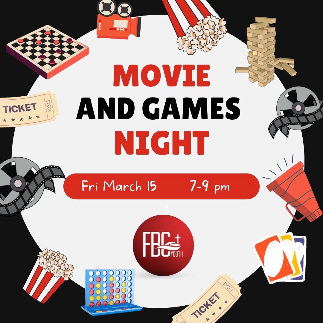Hope you&rsquo;re all enjoying your March break. We will still be meeting this Friday for a games and movie night. Regular time and place!
