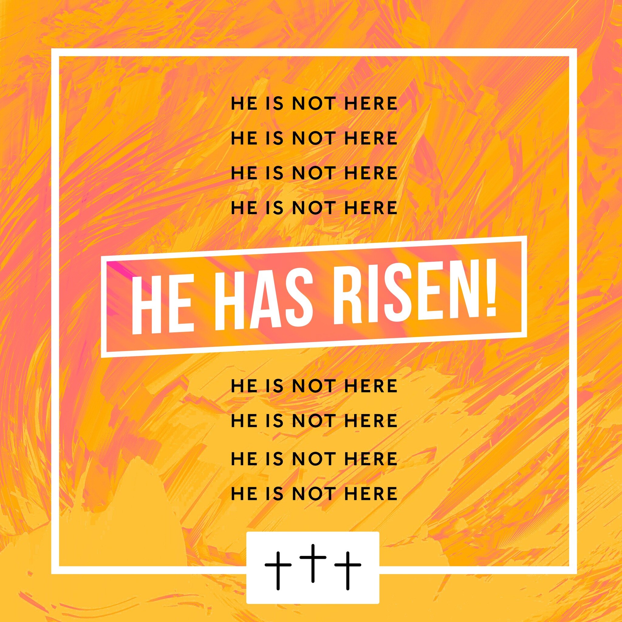 He is risen! You're invited to join us this morning at 10am as we celebrate our risen Saviour and the hope He offers to everyone.