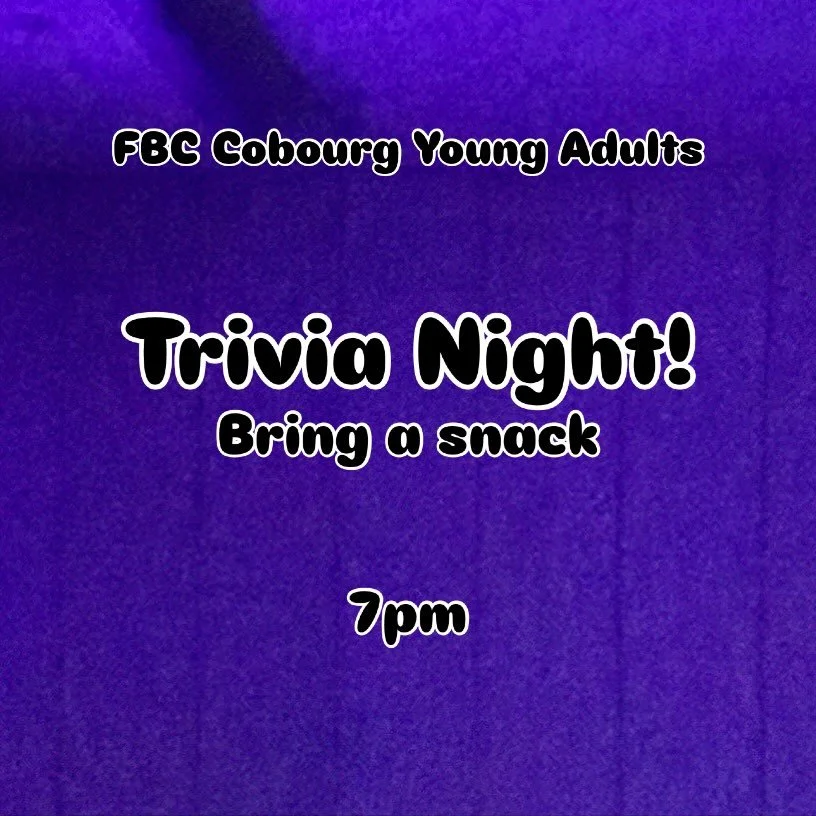 We&rsquo;re running a trivia night tomorrow! See you at 7pm and bring a snack to share!