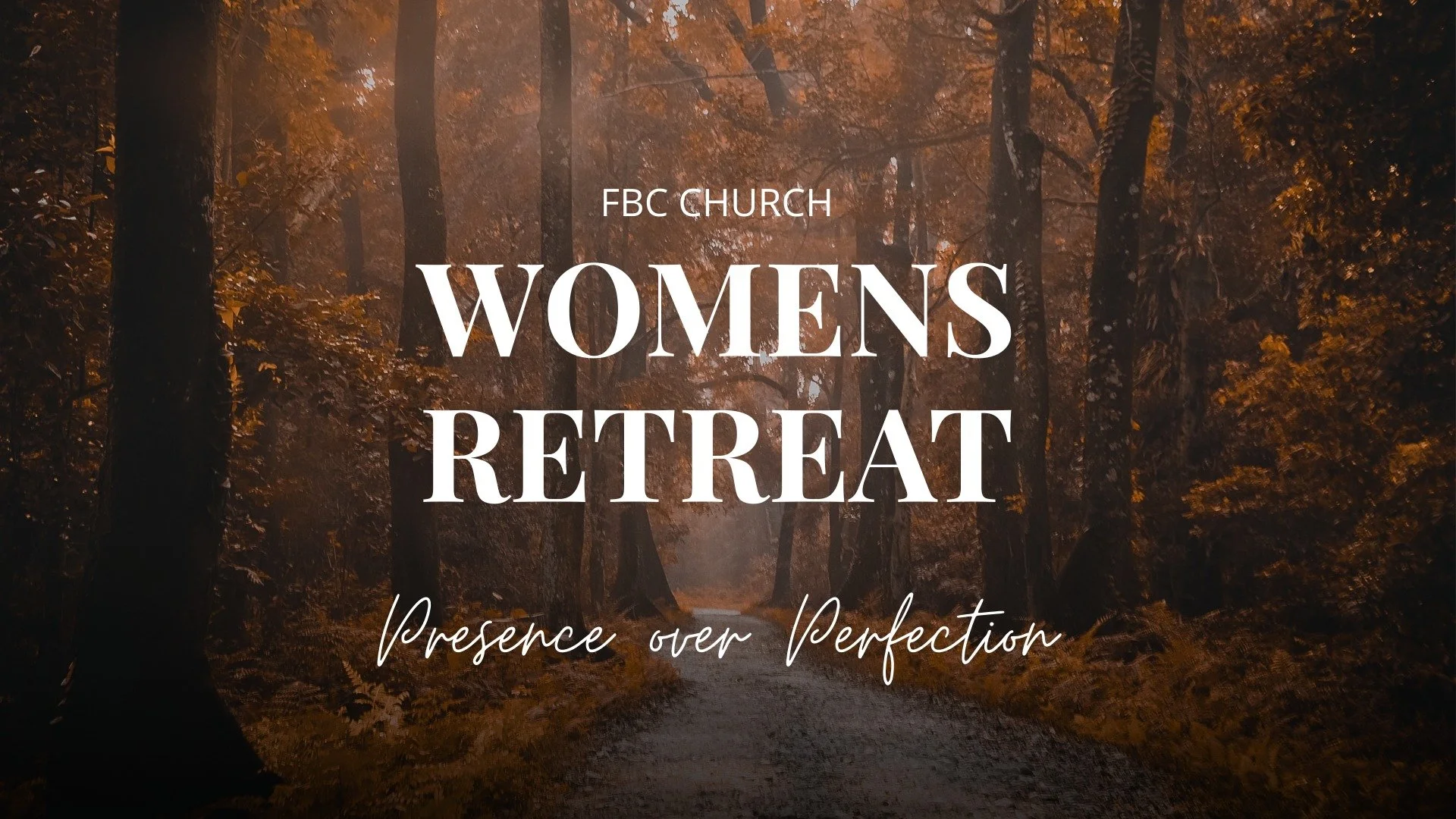 We're only a week away from our Fall Ladies Retreat! There's still time to register via our website!