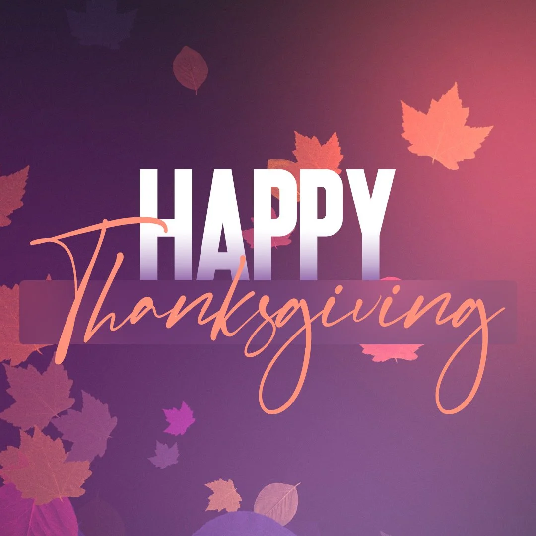 Enter his gates with thanksgiving and his courts with praise; give thanks to him and praise his name. - Psalm 100:4

Come join us at 10am this morning as we worship God together on this Thanksgiving weekend!