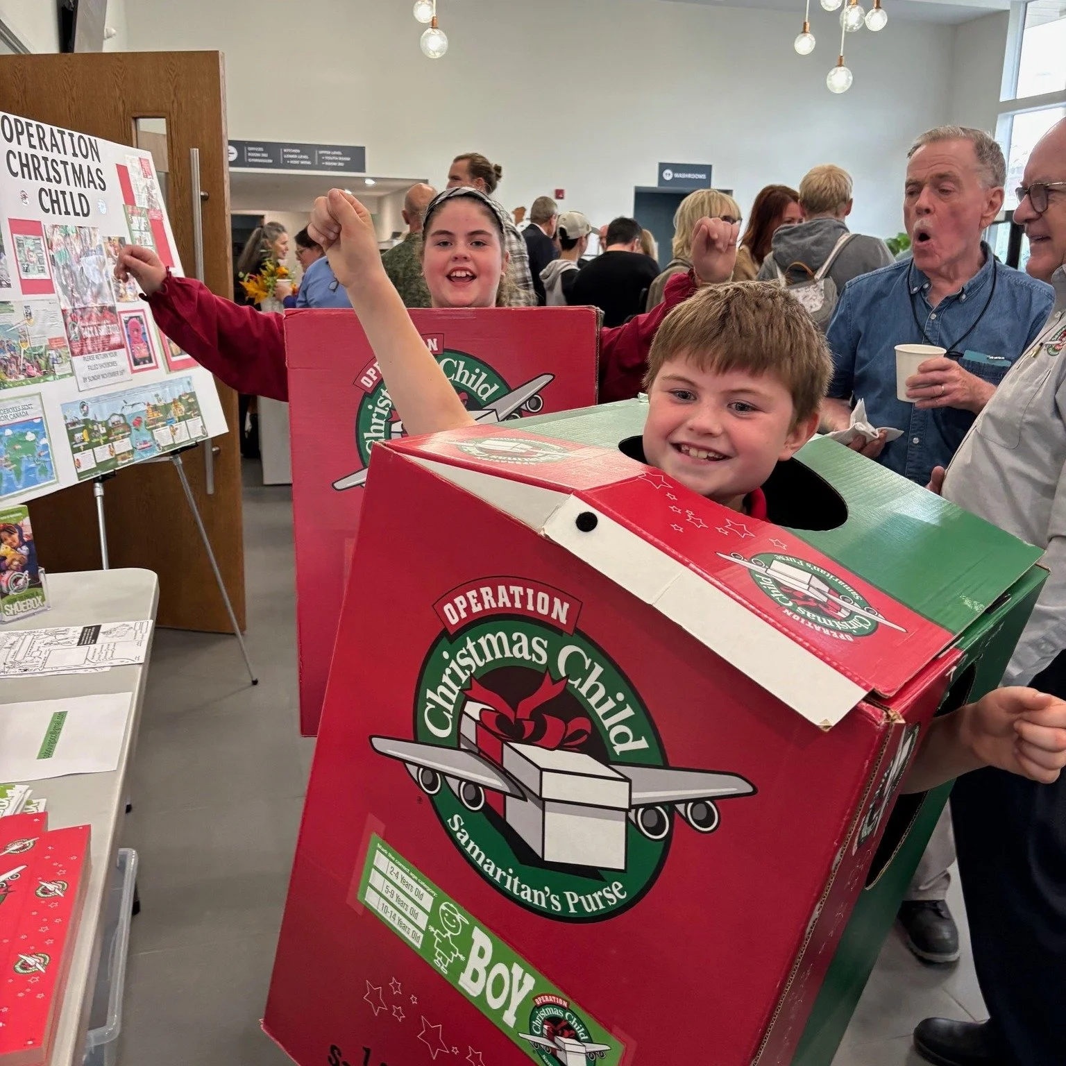 Don't forget to bring your packed Operation Christmas Child Shoeboxes this Sunday!