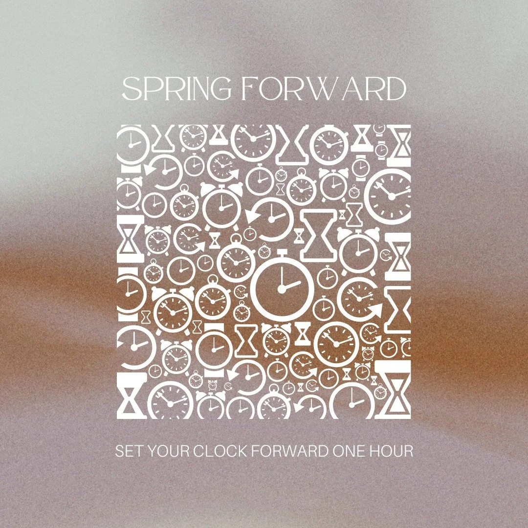 Don't forget to change your clocks tonight and come join us at 10am tomorrow morning!