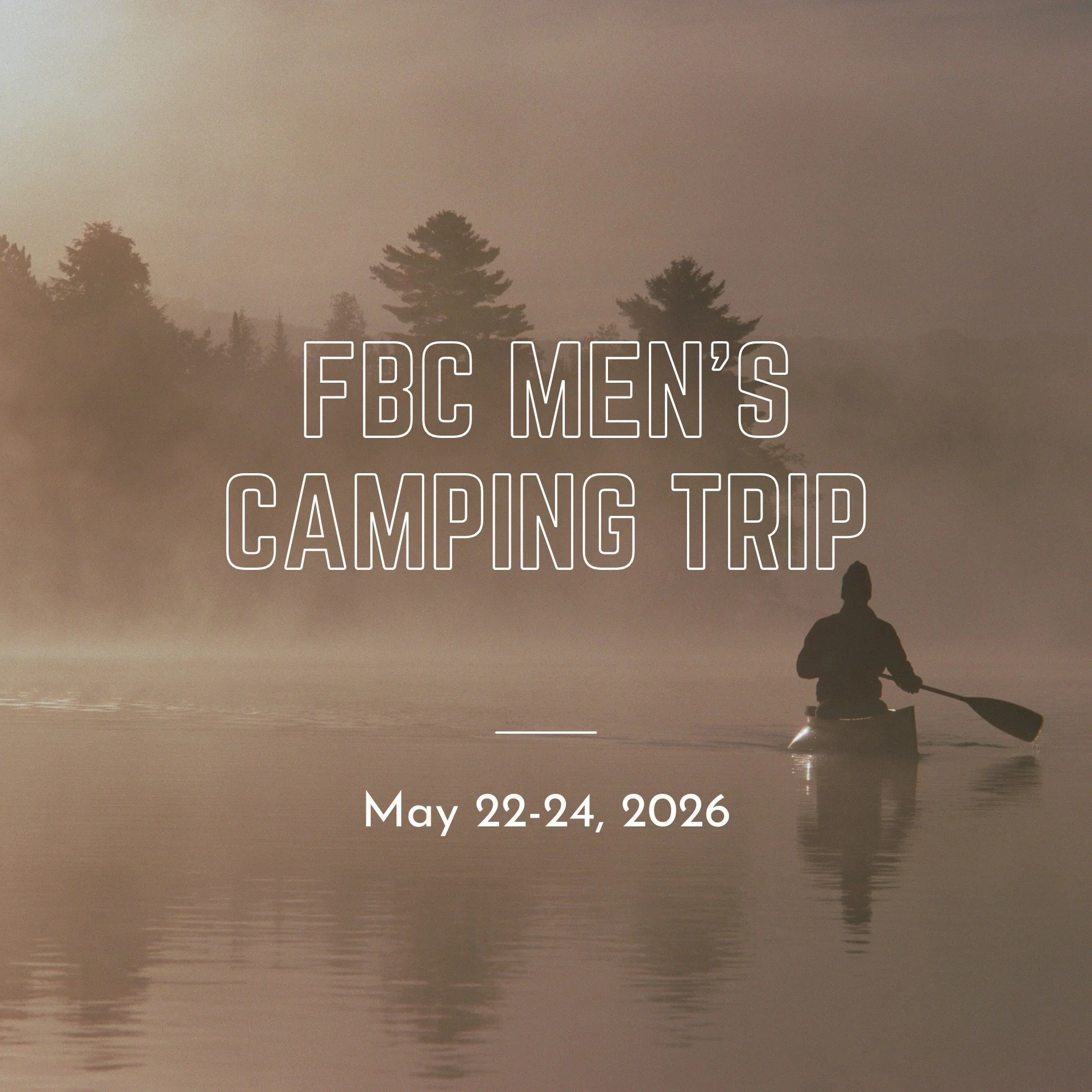 There's still time to sign up for our upcoming Men's Camping Trip! Please note that there's been a location change and the camping trip will now take place at Murphy's Point Provincial Park. 

More info and registration can be found on our website. R