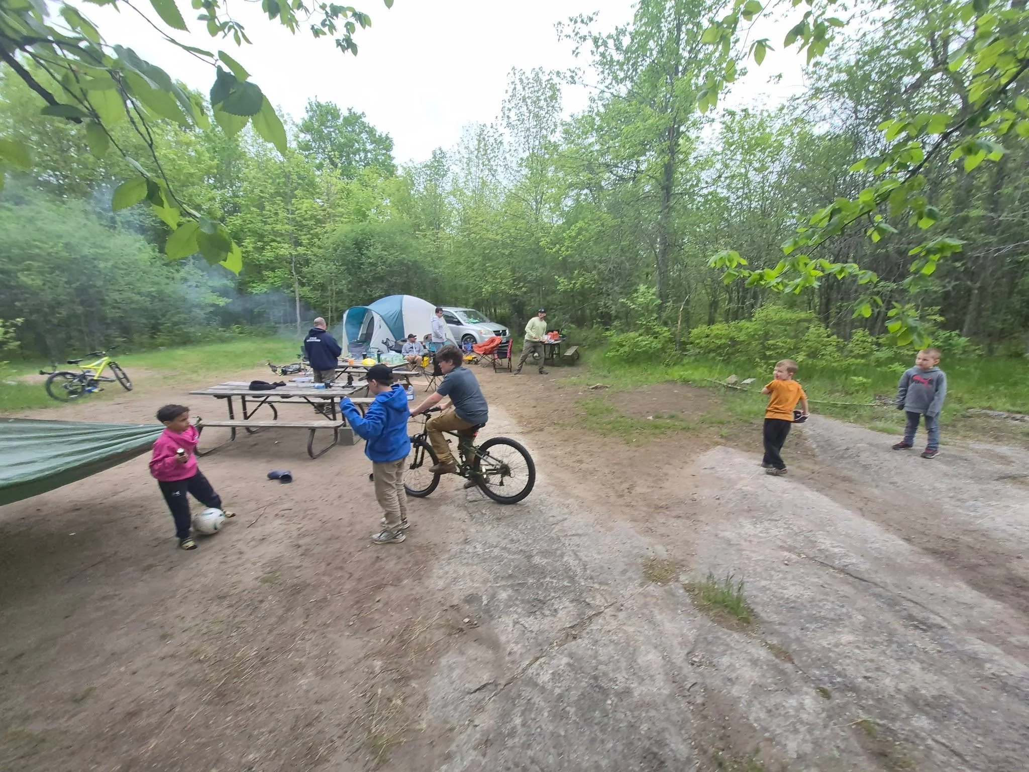 The rain this past weekend didn't stop a group of men from FBC from having a great time on the Father Son camping trip!

Interested in knowing more about our mens ministry events and mentorship program? Check out the ministry page on our website!