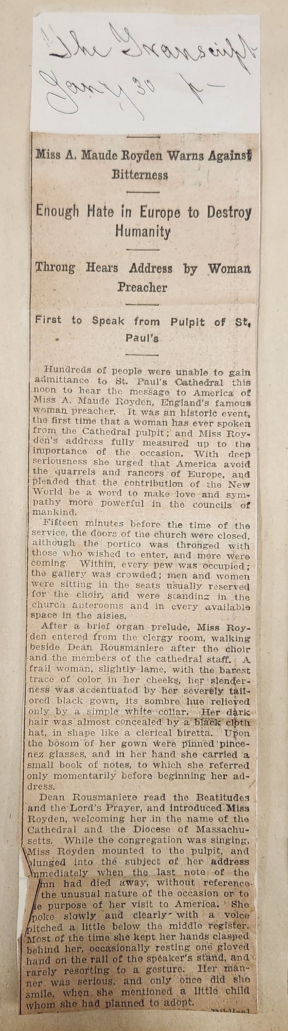 Maude Royden The Transcript Jan 30 1923.jpg