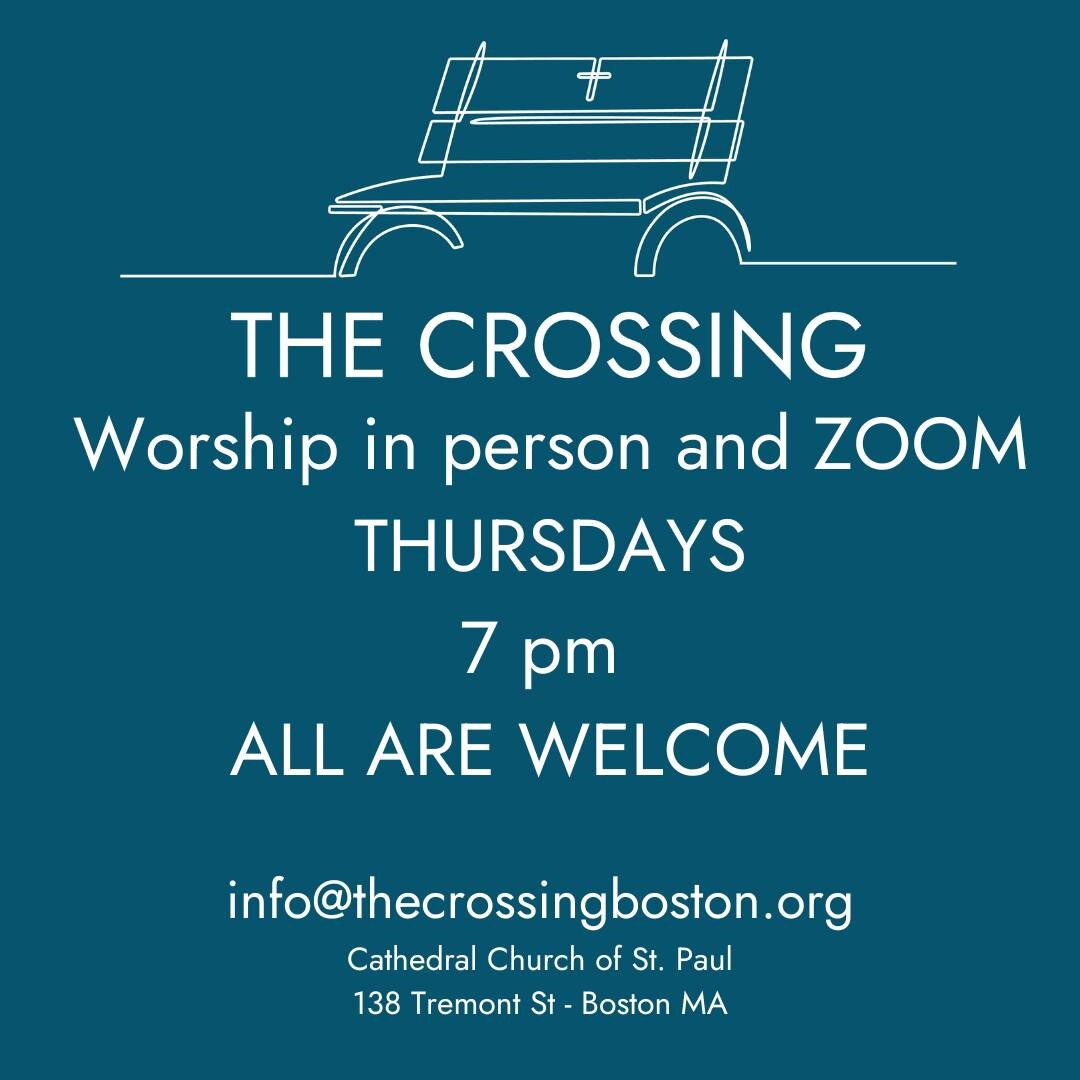 Join us for The Crossing, Thursday night at 7pm!
Radical welcome for all, especially those who have been hurt or marginalized in other faith communities, and those seeking a safer queer worshiping space. Scripture, song, a reflection by a community m