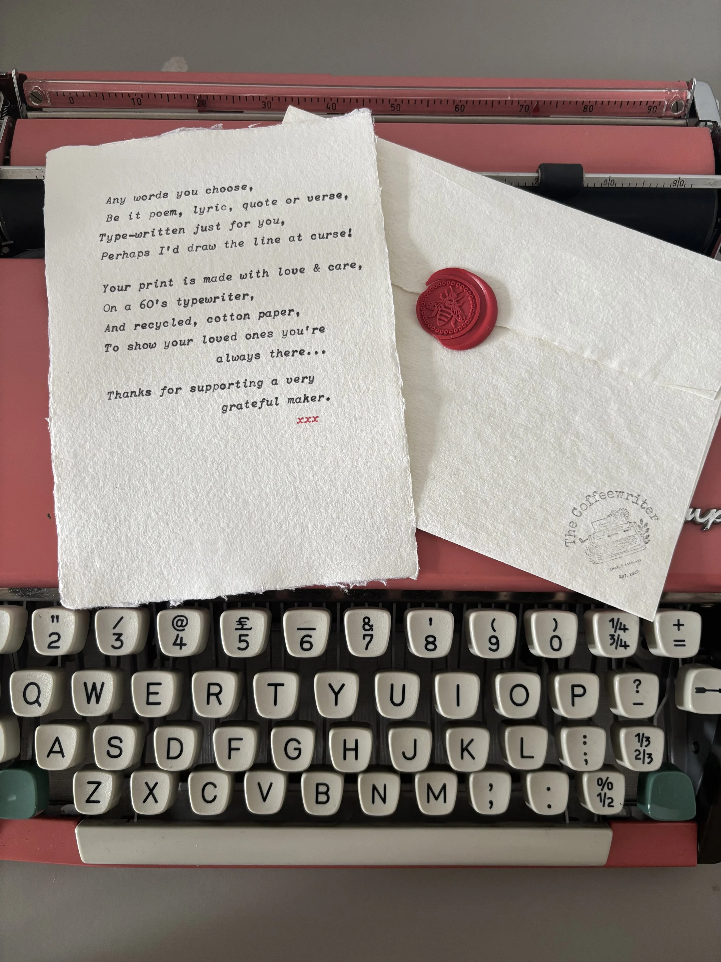 Words of your choice