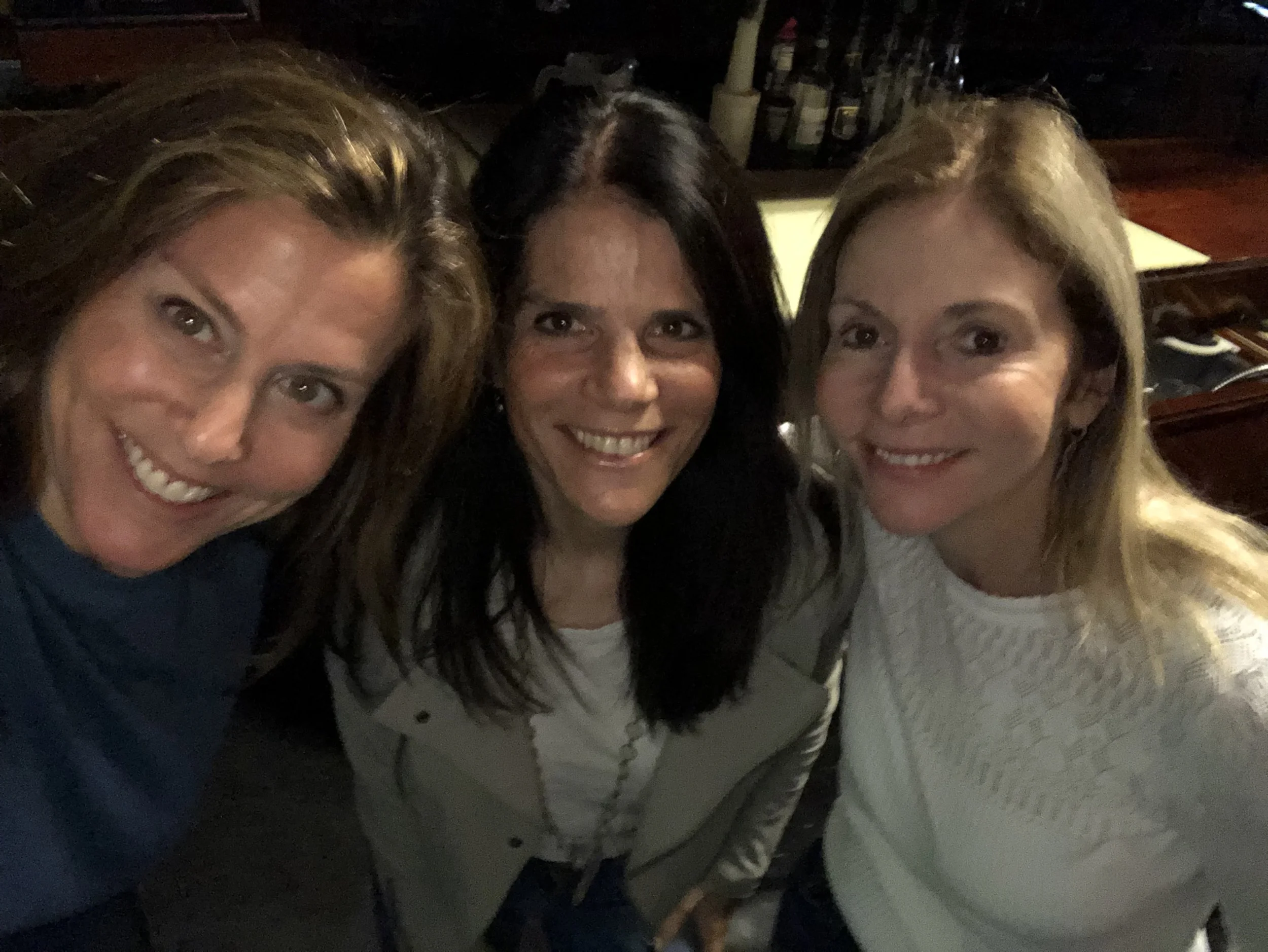 Tracy Teicher Nathanson (center) with MT Nesters hosts Felicia Madison (l) and Nancy Tepper (r)