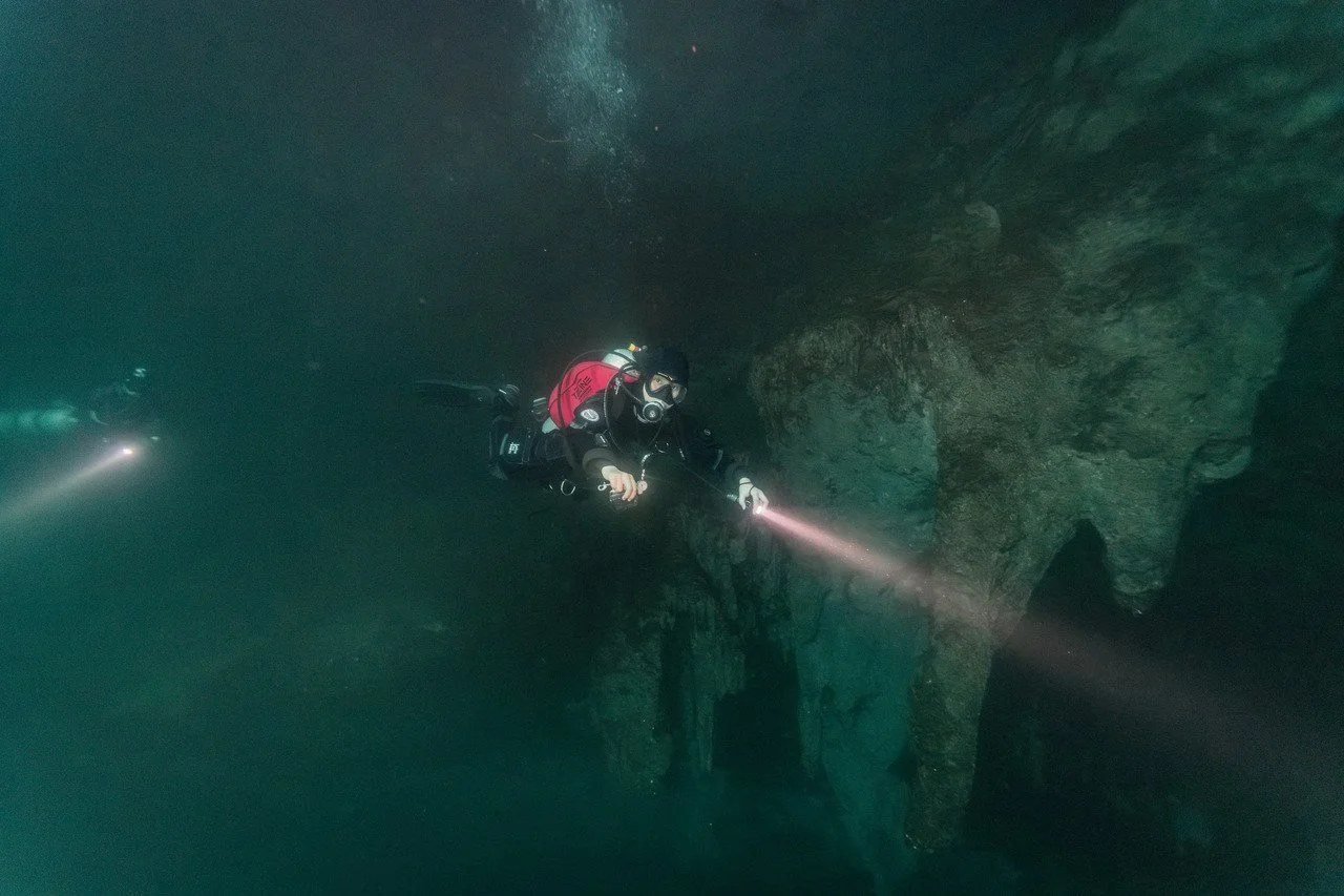 scuba diver with dive 