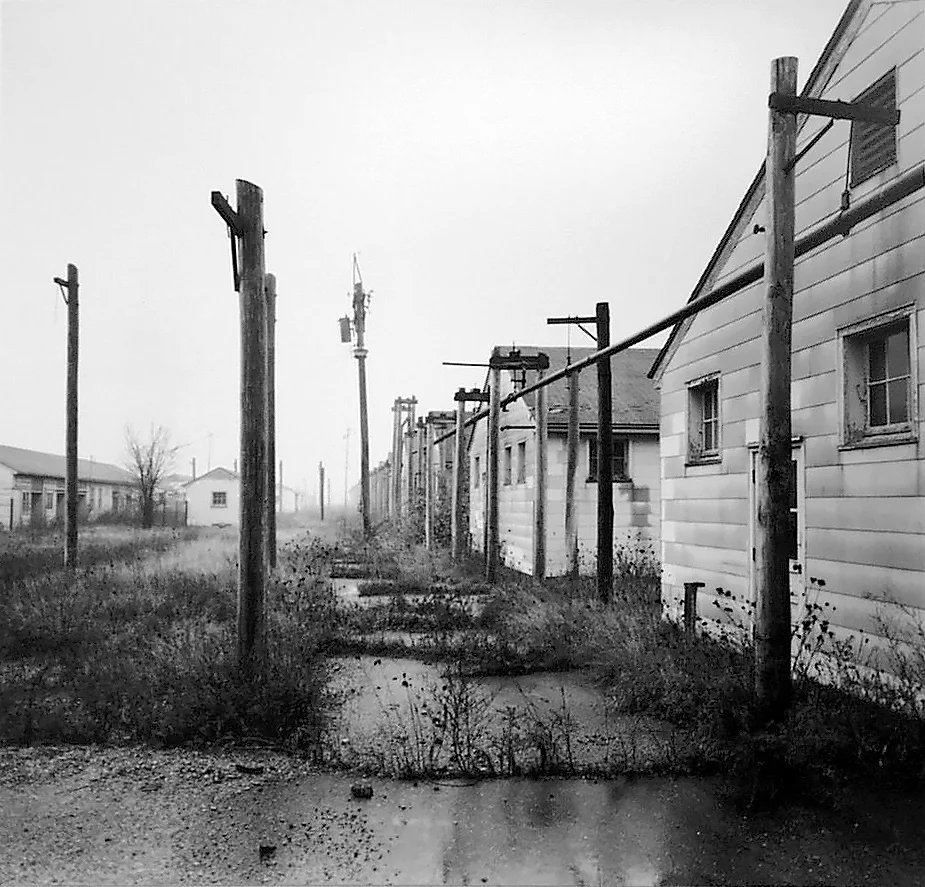   Change Houses, BAAP, 2000   Workers changed into work clothes before being bussed to the particular area of the plant where they worked. For security reasons, very few people knew the entire plant and its processes.  