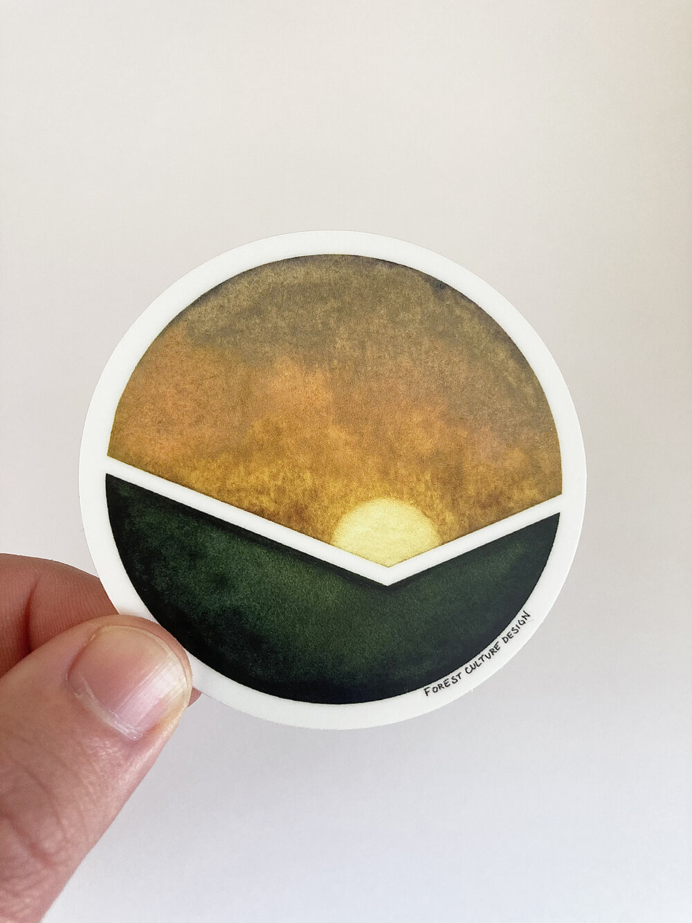 Sunset Circle Sticker