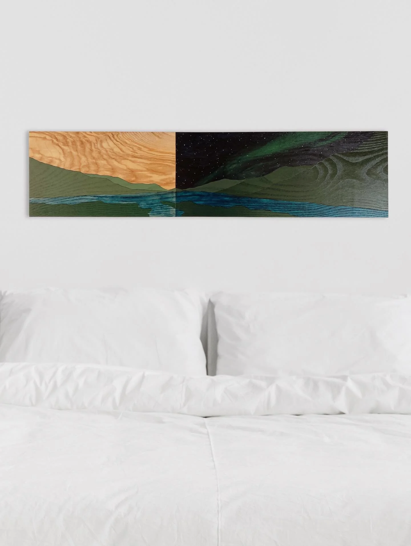 Here&rsquo;s another art piece that has already sold, but that I want to be part of my archive here. This was a really special one that marked new explorations in pushing my technique with watercolor on wood. It&rsquo;s made from a piece of solid ash