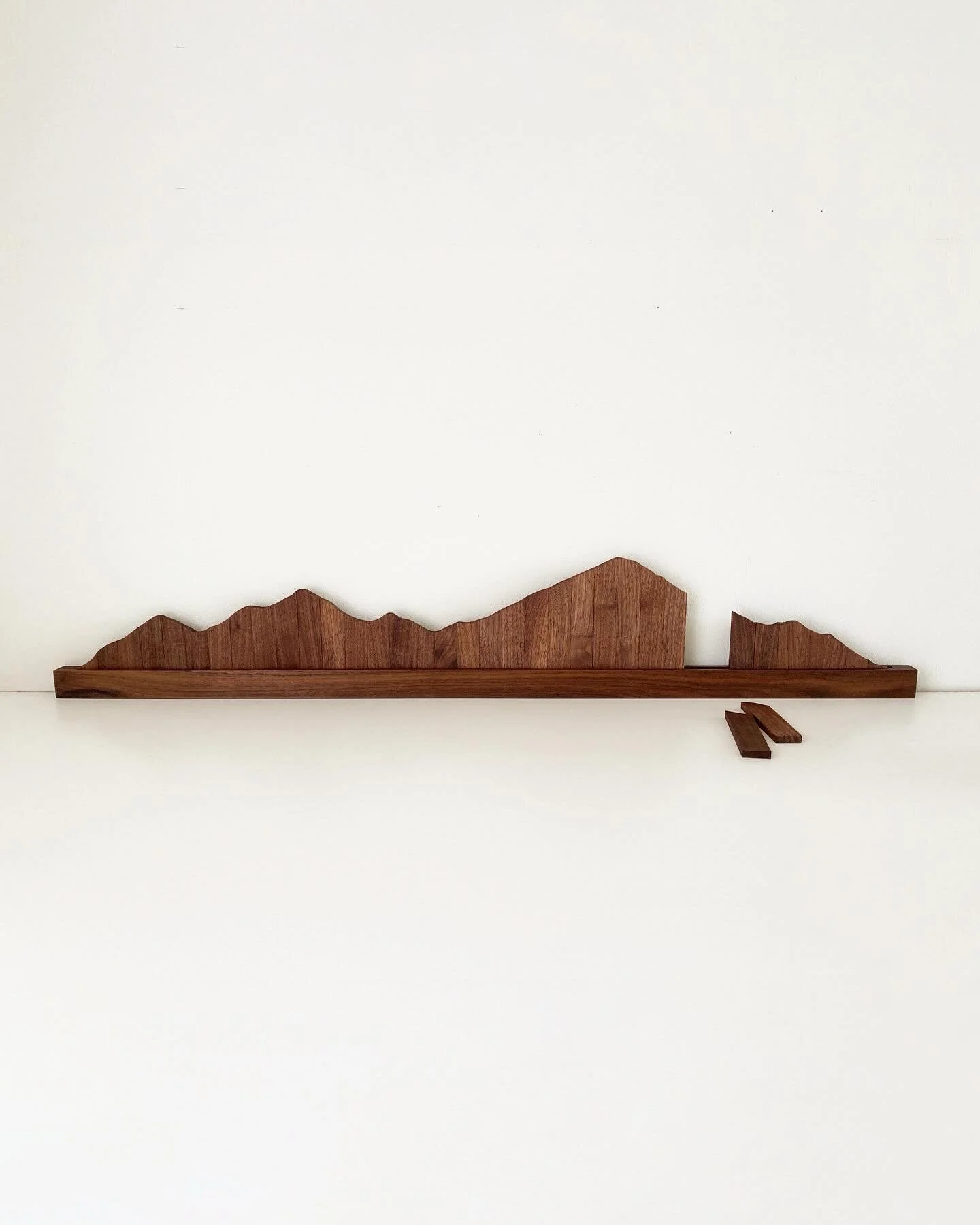 We&rsquo;re packing up pieces like this one to take to @paradise_city_arts this weekend in Marlboro, Massachusetts! This piece has been getting some attention lately at our in-person shows, it&rsquo;s a puzzle made from solid walnut wood. Each piece 