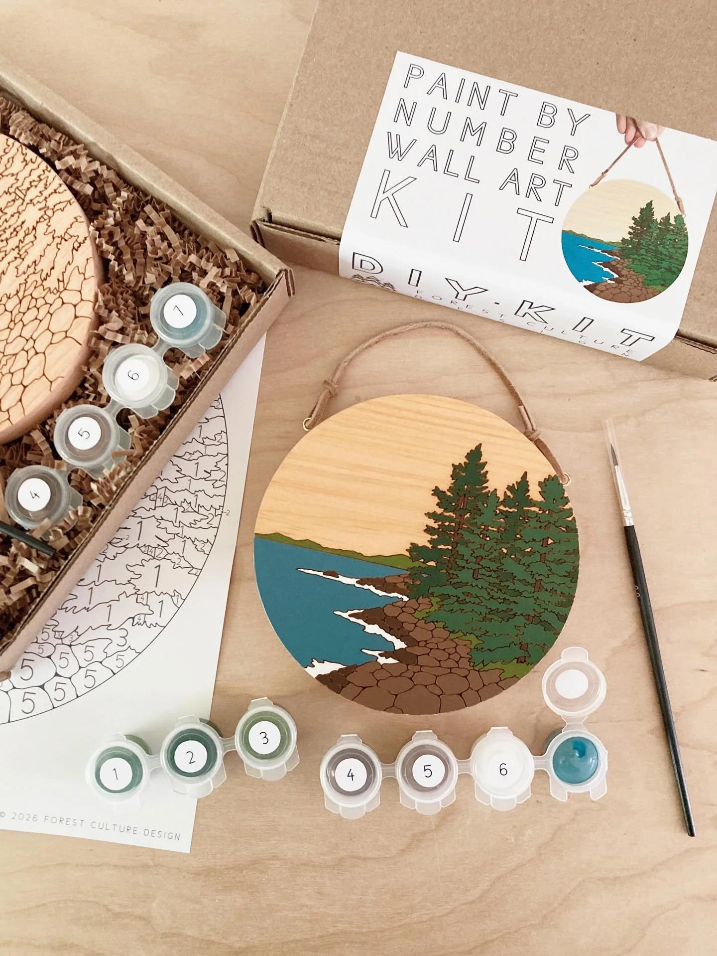 Our brand new paint by number kit is in the shop and available to order now! This one is called Rocky Coastline and it&rsquo;s inspired by various seacoasts and lakesides we&rsquo;ve visited over the years. Does it remind you of anywhere familiar? We