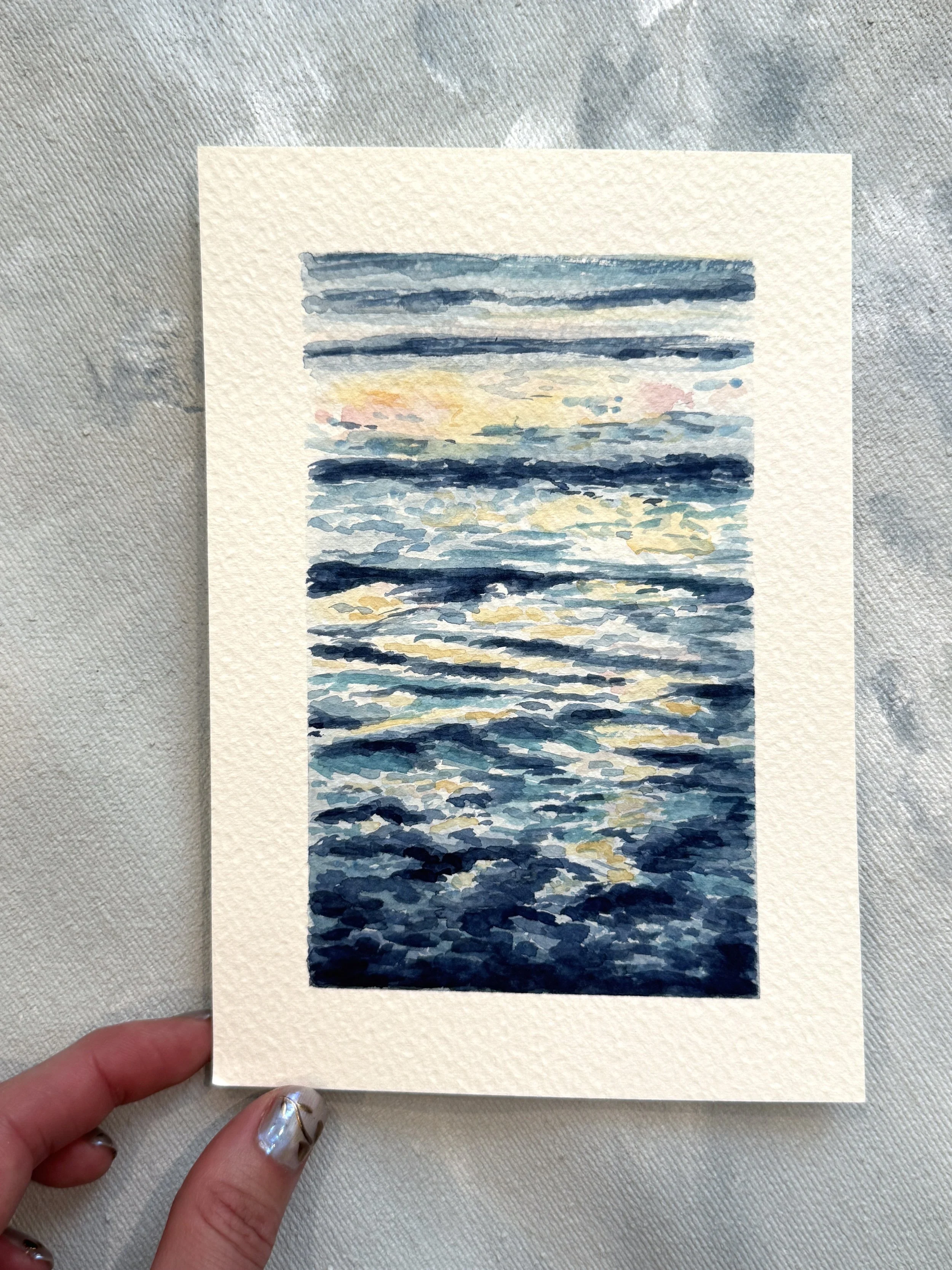 Sunlight on water study