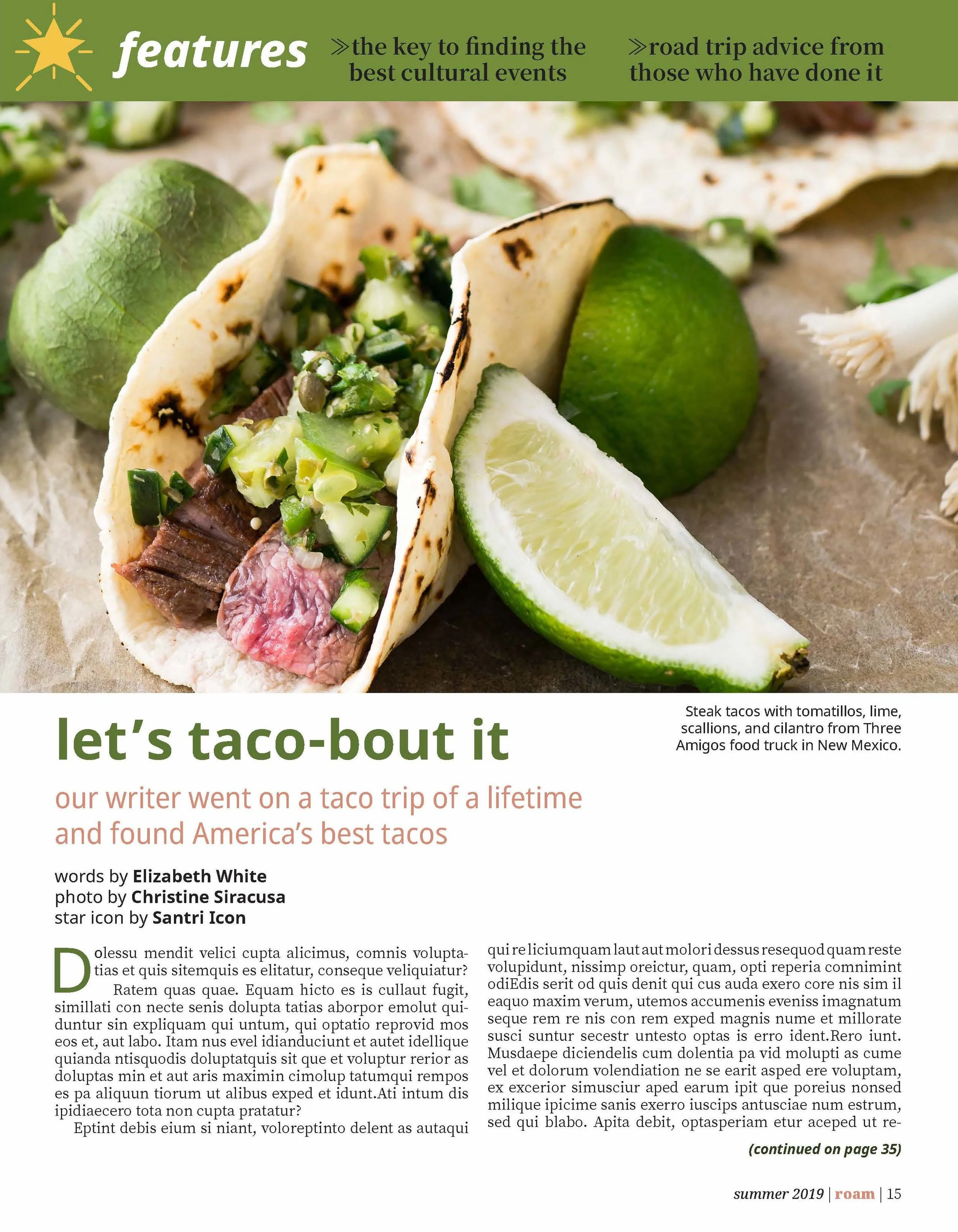 Section front page