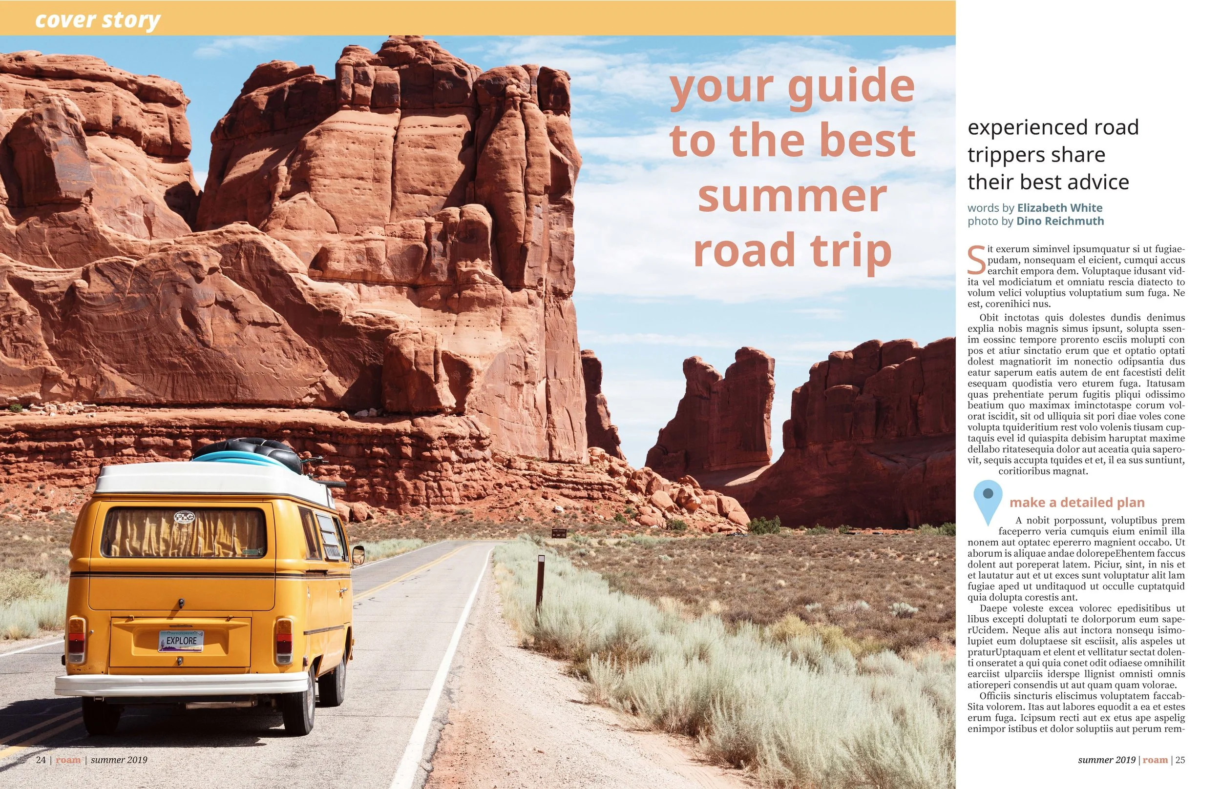 Opening spread of the cover story