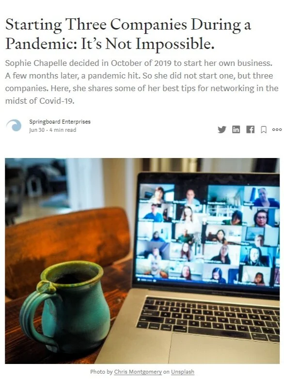    Sophie Chapelle    Health Innovation Hub: Life Science 2018  6-30-2020 