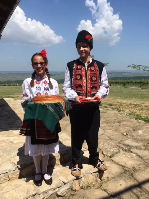 Welcome ritual at Chateau Burgozone