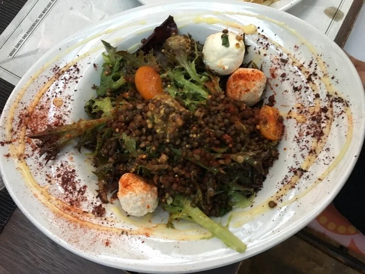 Black lentil salad at 33 Gastronauts
