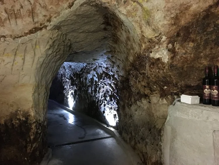 Villa Melnik's wine tunnels