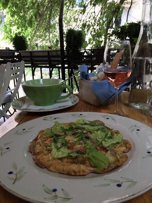 Sea bream frittata at Lavanda Restaurant