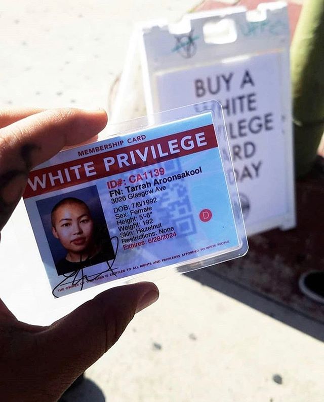 We want to thank you all for participating in our most recent Buy White Privilege installation at @tularosa.art! It literally can&rsquo;t happen without your involvement. 📸 by @yungyokouno #sandiegoevent #buywhiteprivilege #sandiego #californiaartis